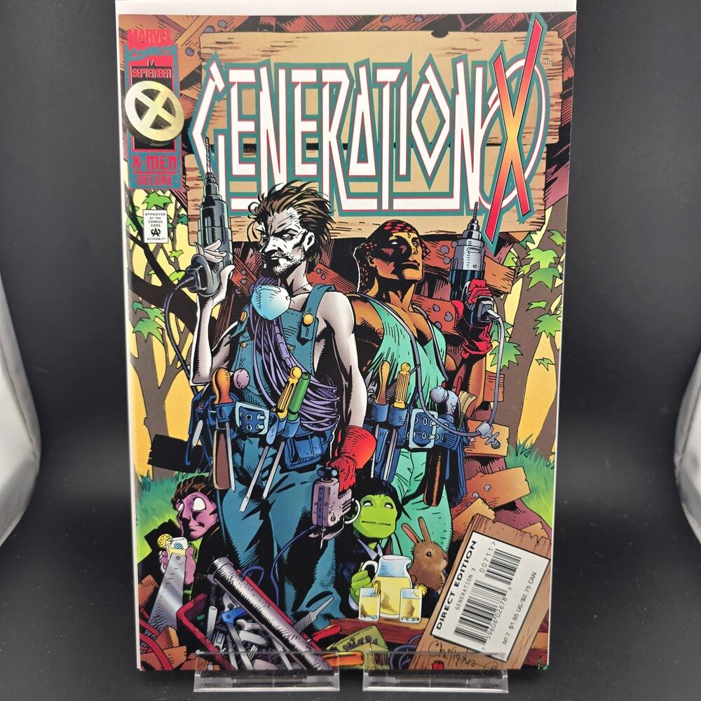 Generation X #7 NM 9.4 Marvel Comics 1995 Chris Bachalo Combo Man Ad